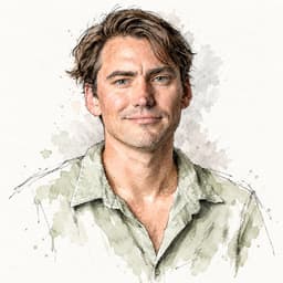 Ink and watercolor portrait