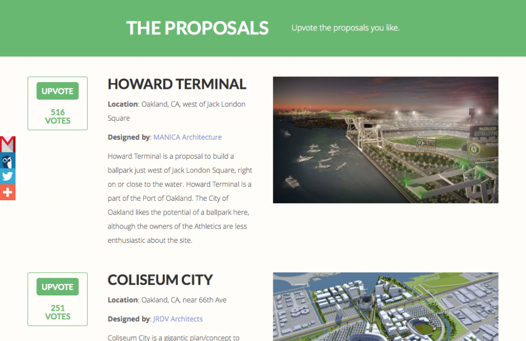 Howard Terminal has proven thus far to be the most popular proposal.